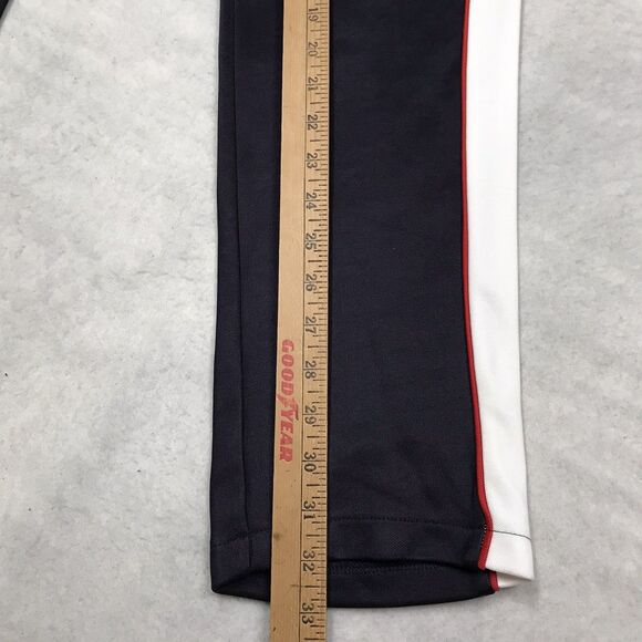NWT RON DORFF Track Pants Men M (32x32) Navy Blue White Racing Stripe Zip Fly - Picture 11 of 16